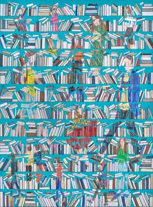 Readers In The Bookshelves