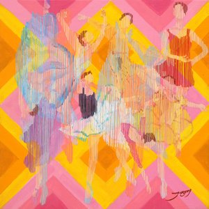 Vibrant Abstract Dancers