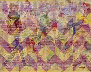 Vibrant Cycling Motion