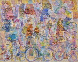 Vibrant Cycling Movement