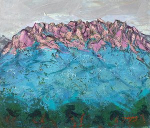 Vibrant Mountain Landscape by Jukyong Park