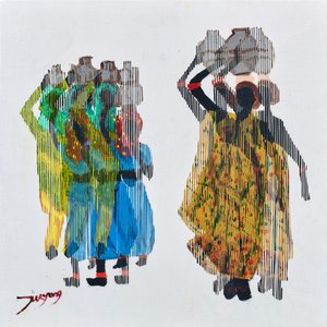 Vibrant Women Carrying Pots