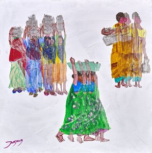 Vibrant Women Walking