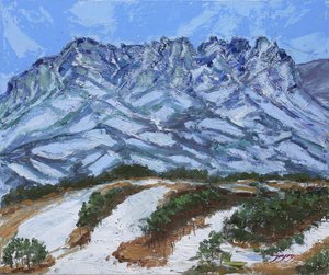 Winter Mountain Landscape by Jukyong Park
