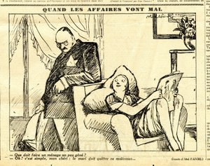 Candide, Satirical in B & W by Jules Abel Faivre