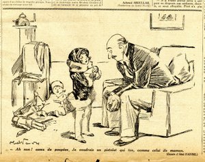 Candide, Satirical in B & W by Jules Abel Faivre