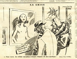 Candide, Satirical in B&W by Jules Abel Faivre