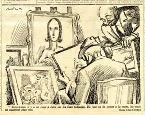 Candide, Satirical in B&W by Jules Abel Faivre