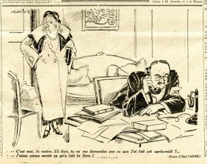 Candide, Satirical in B&W by Jules Abel Faivre