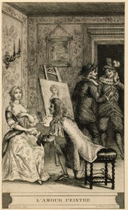 Scene of Love Painter by Jules Armand Hanriot