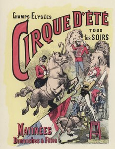 Circus poster by Jules Arsene (after) Garnier