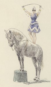 Gymnast Standing on the Back of a Horse by Jules Arsene (after) Garnier
