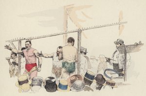 Sideshow at the fair by Jules Arsene (after) Garnier