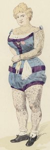 Tattoos (color lithograph) by Jules Arsene (after) Garnier