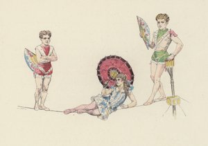 Tightrope artists by Jules Arsene (after) Garnier