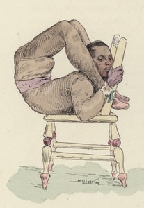 Circus Contortionist on Chair by Jules Arsene Garnier