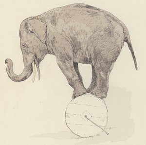 Elephant Balancing by Jules Arsene Garnier