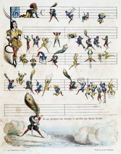 Notes of Music on a Score by Jules Baric