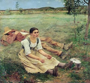 The Haymakers, 1877 by Jules Bastien Lepage