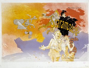 Book cover for Scaramouche by Maurice Lefevre by Jules Cheret