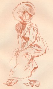 Drawing in Sanguine by Jules Cheret
