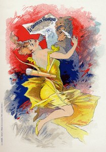The newspaper Le Courrier Francais. Allegory by Jules Cheret, France, c.1890 by Jules Cheret