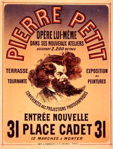 Poster advertising Pierre Petit
