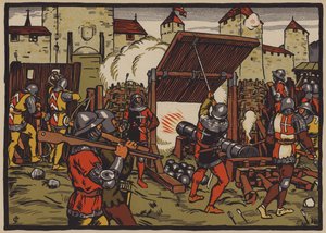 Conquest of the Aargau by the Swiss Confederation by Jules Courvoisier