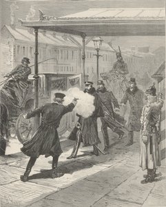 The Assassination of Count Mikhail Loris-Melikov. From Le Monde Illustré, 1880