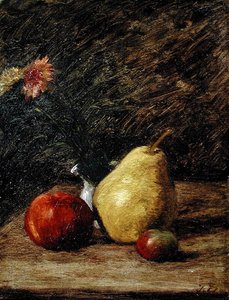 Still Life with a Pear by Jules Dupré