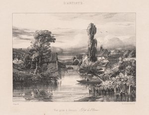 View taken at Alençon by Jules Dupré
