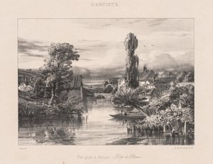 View Taken at Alençon, 1839 by Jules Dupré