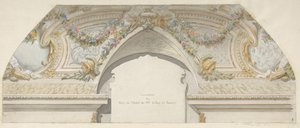 Design for Hôtel de Trevise, Paris by Jules Edmond Charles Lachaise and Eugène Pierre Gourdet