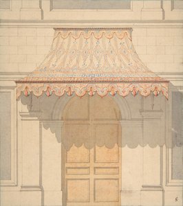 Design for an Awning Over a Door, in Moorish Style by Jules Edmond Charles Lachaise and Eugène Pierre Gourdet