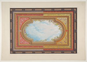 Design for a Ceiling Painted with Trompe L