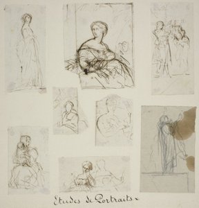 Group of Portrait and Compositional Studies