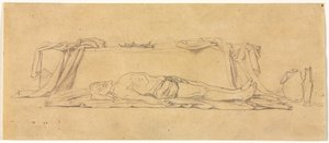 Sketch of the Dead Christ Lying by the Sepulchre by Jules Eugene Lenepveu