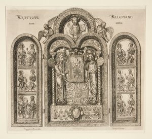 German Triptych, 12th Century by Jules Ferdinand Jacquemart