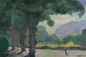 Grenoble, view taken from Île Verte 1922
