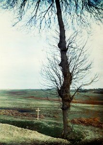 A grave with several dead on the roadside during the Battle of the Marne east of Paris, September 1914 by Jules Gervais Courtellemont