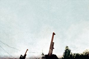 Anti-Aircraft Guns in Action: Since 21 February 25 Aircraft and a Balloon Dragon Were Shot Down by the Batteries, Verdun, September 1916 by Jules Gervais Courtellemont