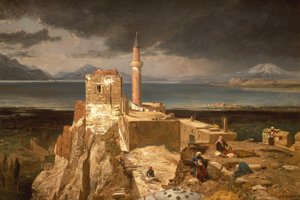 Lake and Fortress of Van, Armenia by Jules Joseph Augustin Laurens