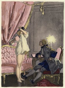 Illustration for memoirs of Casanova by Jules Marie Auguste Leroux