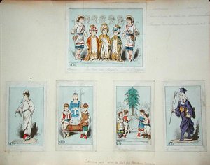 Costumes for the Alsace-Lorraine Christmas Tree by Jules Marre