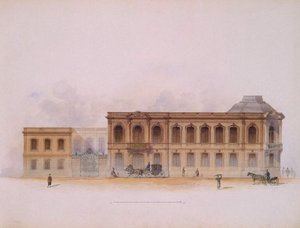 The Stroganov Palace in Saint Petersburg, 1863