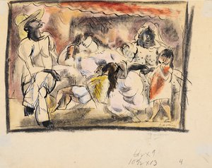 A man, two women, two children