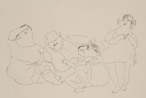 Family, c.1923-25 by Jules Pascin