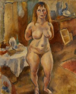 Standing Nude in the Studio
