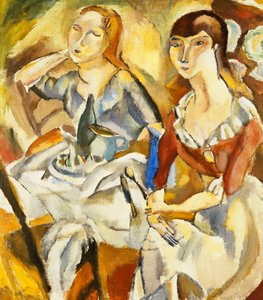 Young Girls Sitting Together