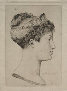Marie Louise in Profile, 1860
